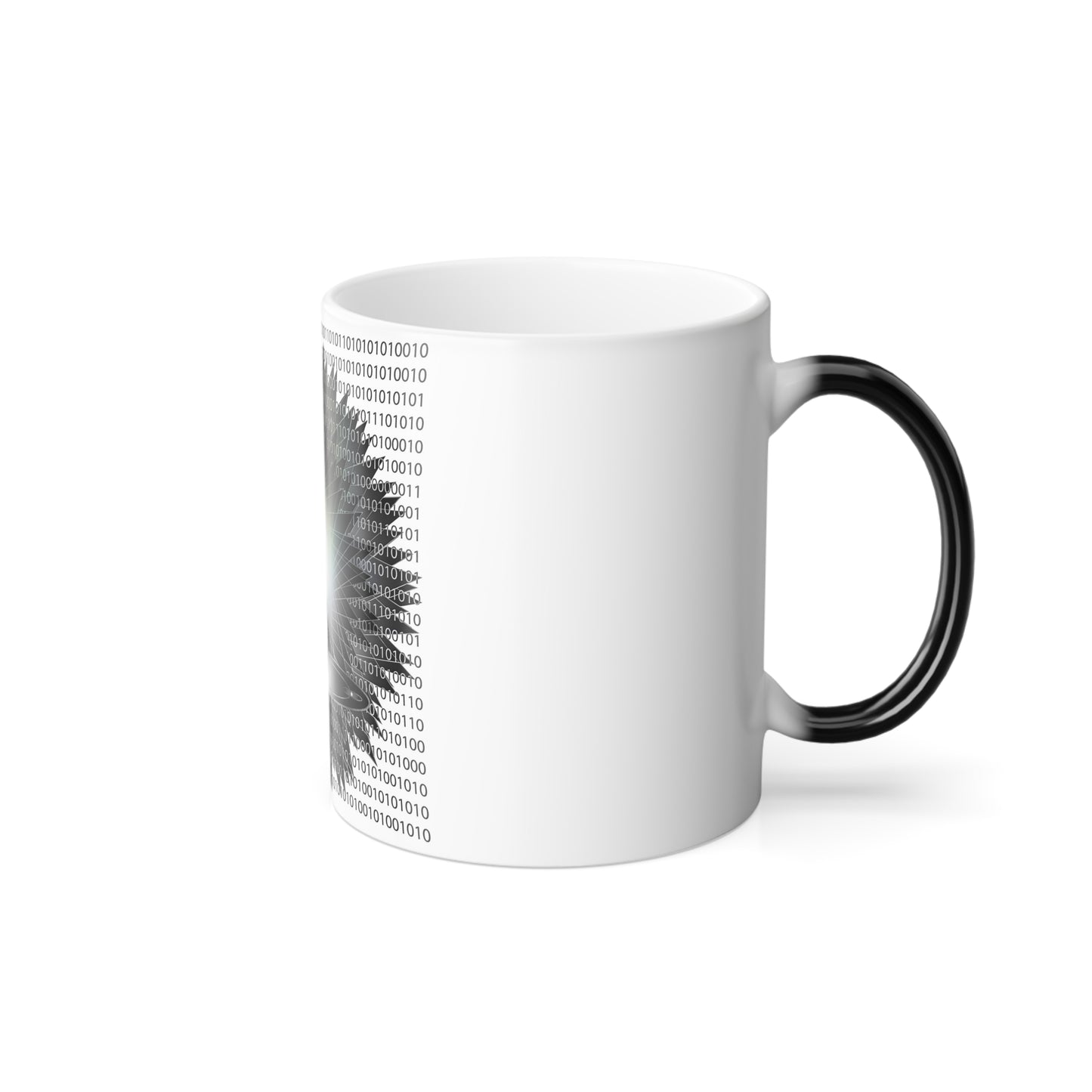 Color Morphing Mug - Meditation and Tech-Inspired Design, 11oz Heat Changing Coffee Cup