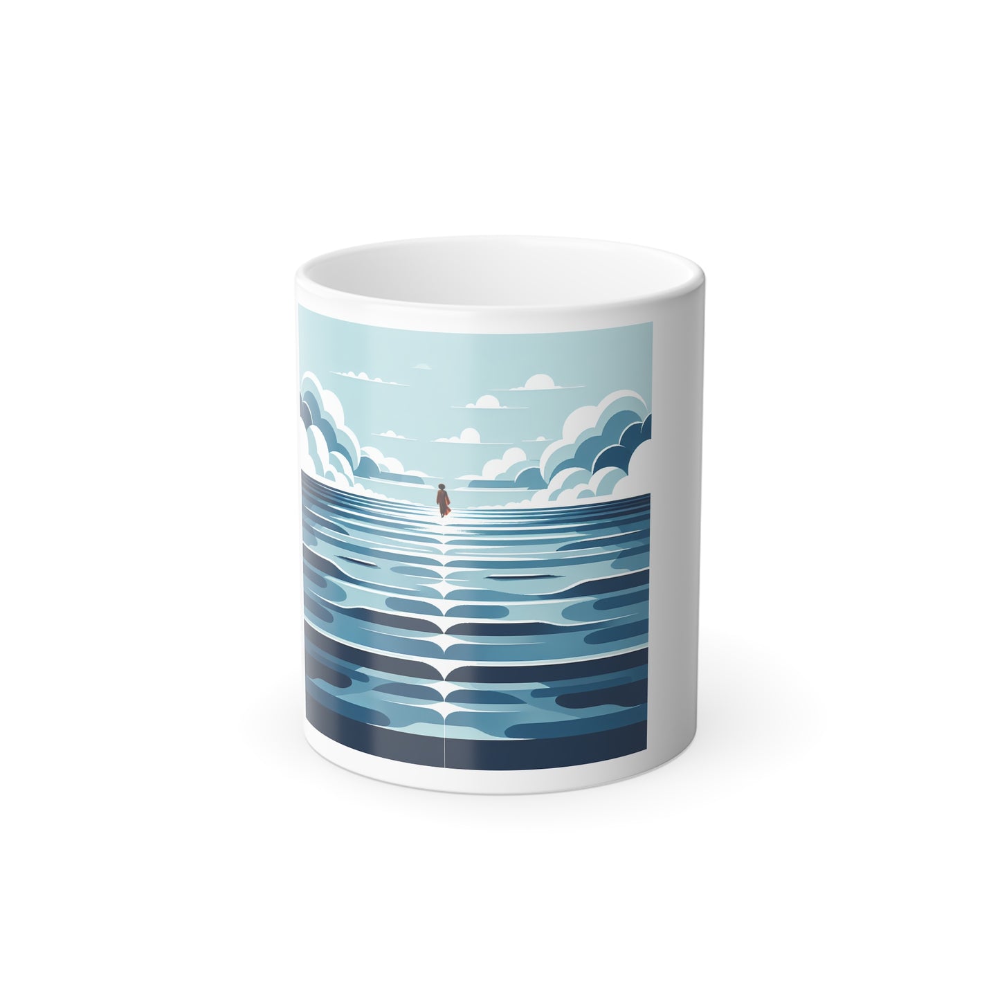 Color Changing Ocean Scene Mug - 11oz - Perfect for Relaxation and Gifting