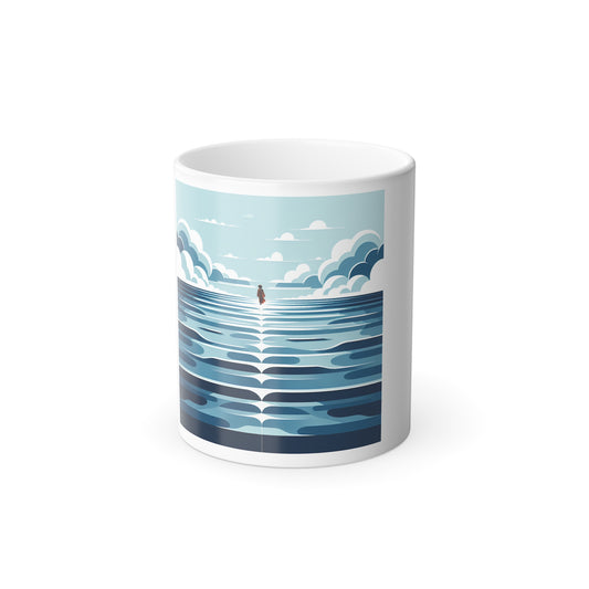 Color Changing Ocean Scene Mug - 11oz - Perfect for Relaxation and Gifting