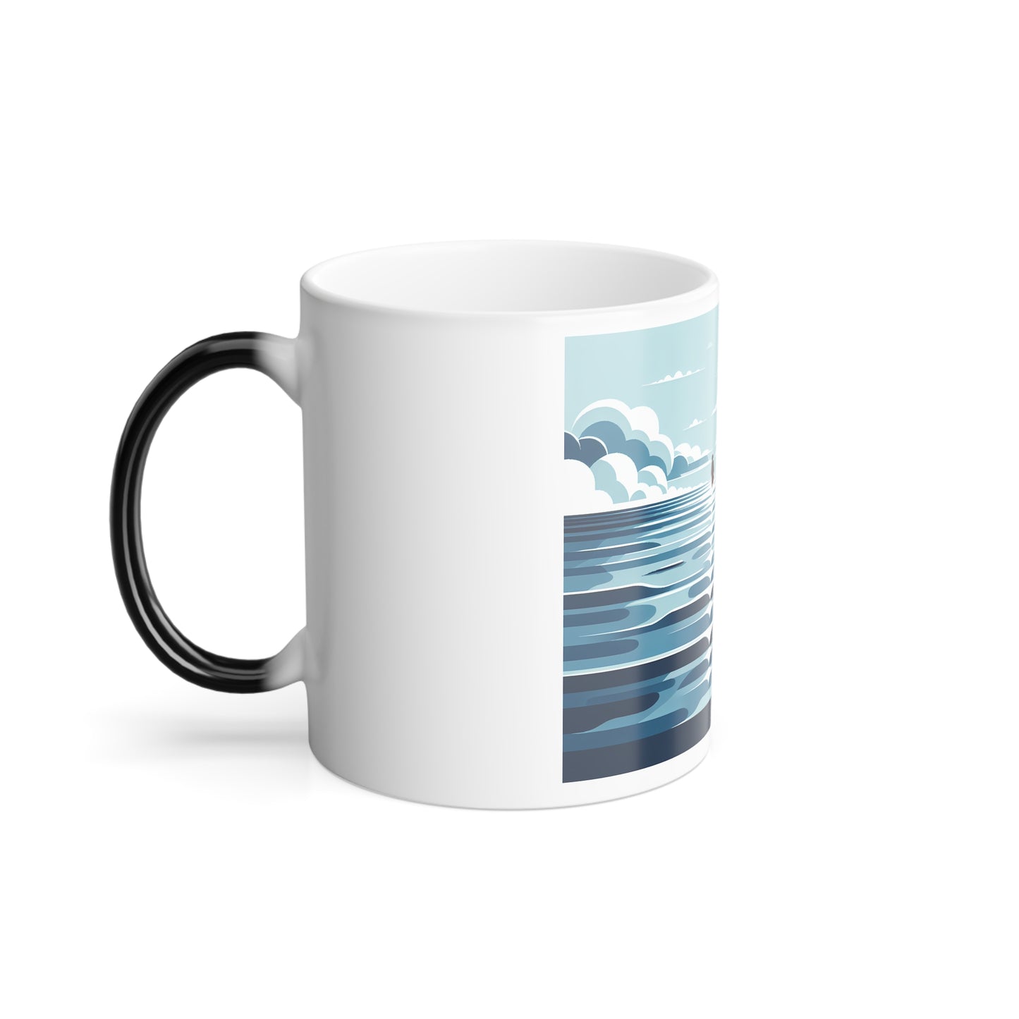 Color Changing Ocean Scene Mug - 11oz - Perfect for Relaxation and Gifting