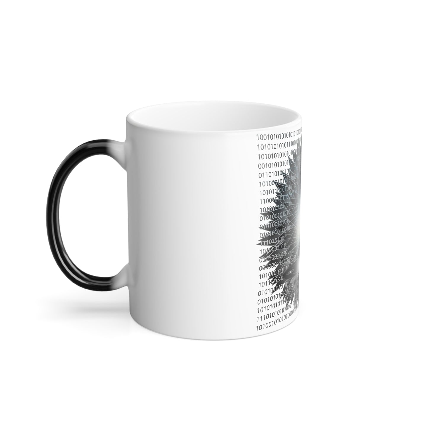 Color Morphing Mug - Meditation and Tech-Inspired Design, 11oz Heat Changing Coffee Cup